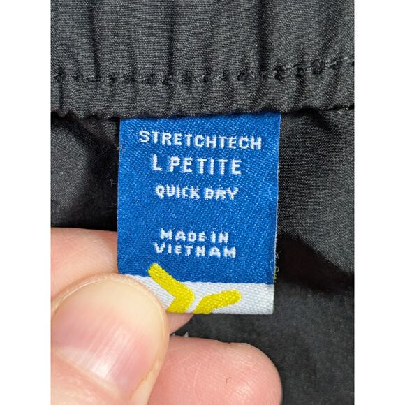 Old Navy Stretchtech Wide Leg Pants Womens Large Petite Cargo Pull On Quick Dry - Picture 10 of 13